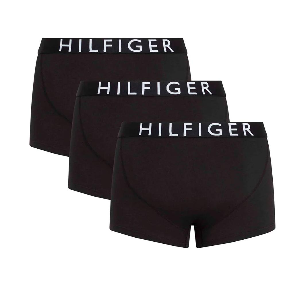 x3 Boxers Noir Homme Tommy Hilfiger Trunkss vue 2