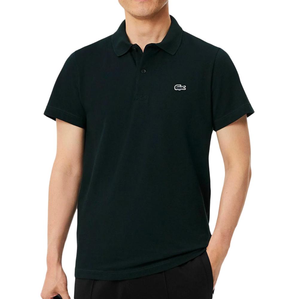 Schwarzes Lacoste-Polohemd für Herren, Regular-Passform günstig
