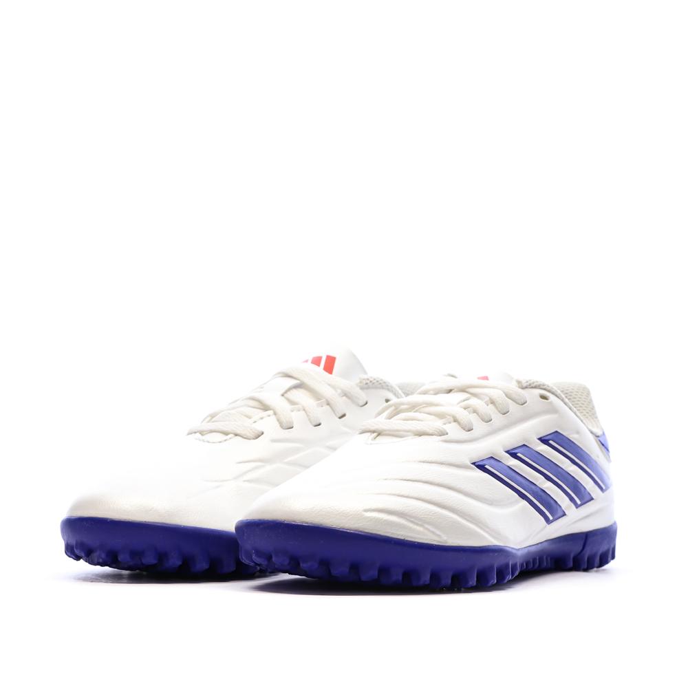 Chaussures de Futsal Blanches/Bleu Garçon Adidas Copa Pure 2 vue 6