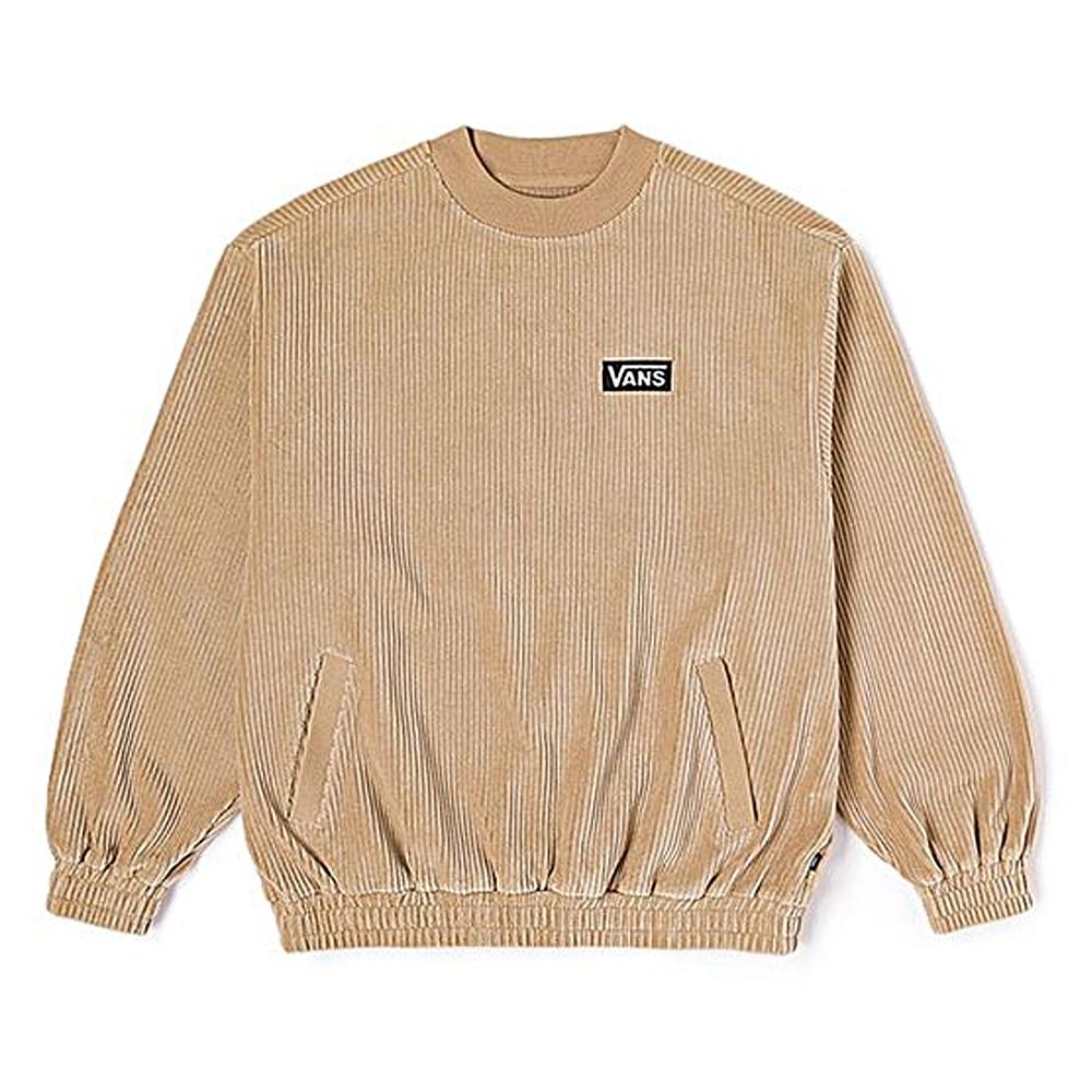 Sweat Top Vans Cord Beige Mujer barato