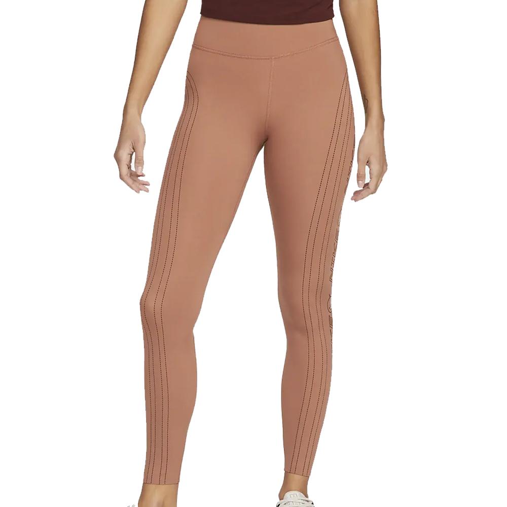 Orangefarbene Leggings für Frauen Nike Luxe günstig