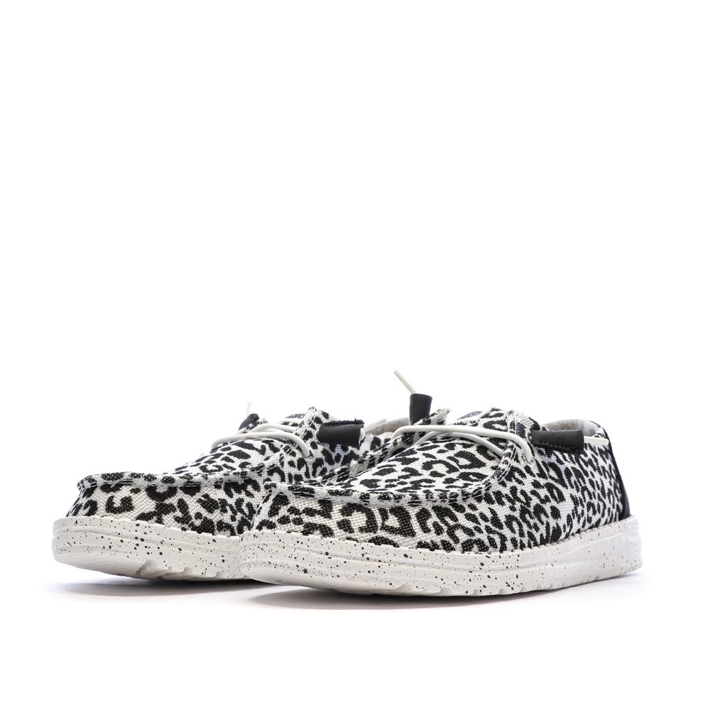 Hey Dude Blackgrey Women’s Black/White Shoes Photo of the Espace des Marques %store% store - view of %key%