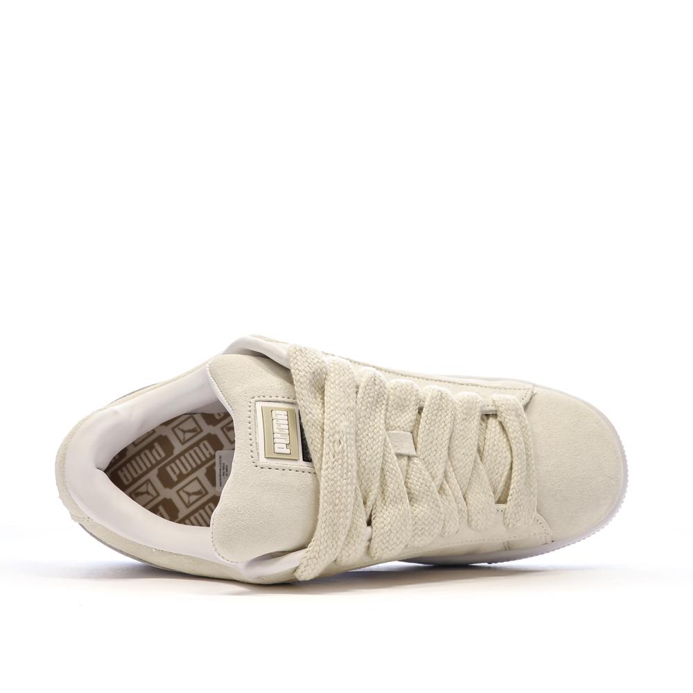 Baskets Beige/Blanc Homme Puma Suede XL vue 4