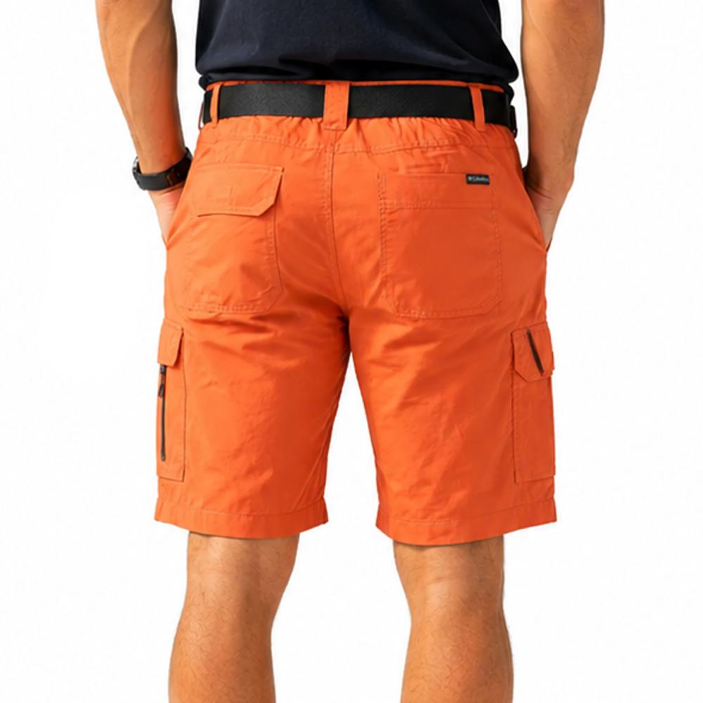 Orangefarbene Cargo-Shorts für Herren von Columbia, Modell „Silver Ridge“ Ansicht 2