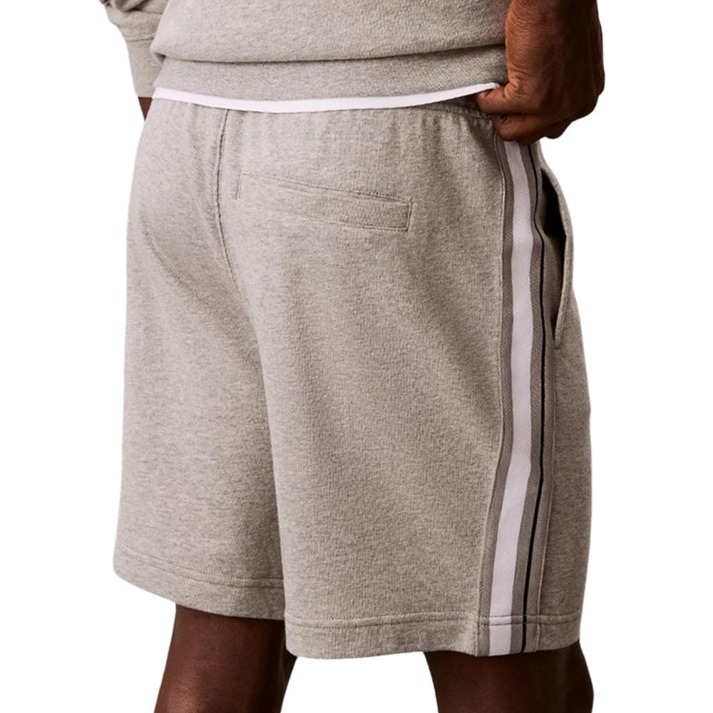 Men’s Grey Shorts, Calvin Klein Jeans Logo Tape Terry Photo of the Espace des Marques %store% store - view of %key%