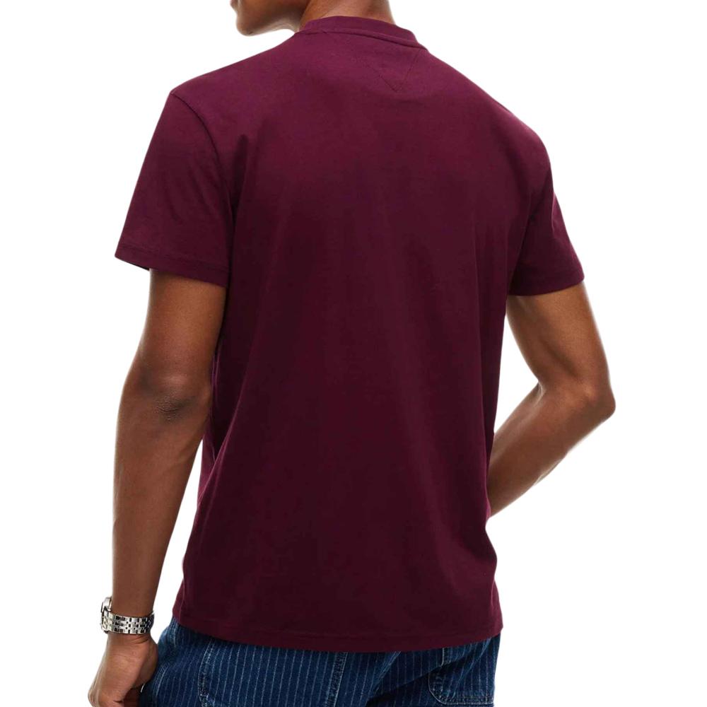 Tommy Hilfiger Reg Linearss Men’s Bordeaux T-shirt Photo of the Espace des Marques %store% store - view of %key%