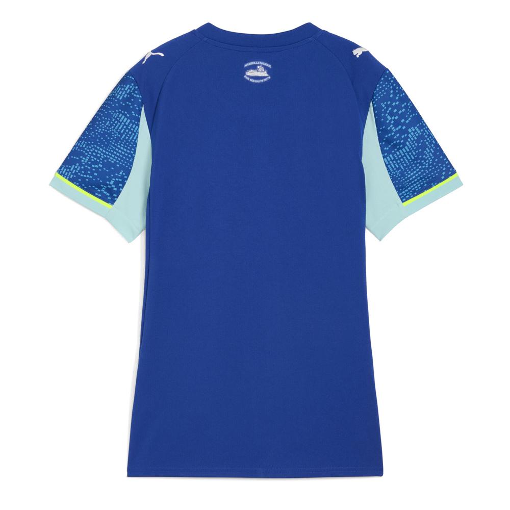OM Maillot de Football Bleu/Turquoise/Jaune Femme Puma 25/26 vue 2
