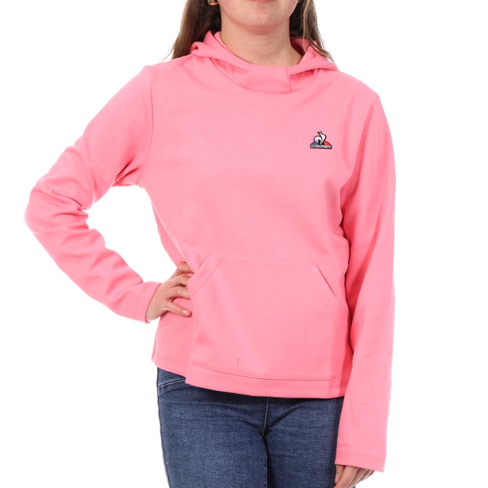 Sweat à Capuche Rose Femme Le Coq Sportif Hoody N°9 pas cher