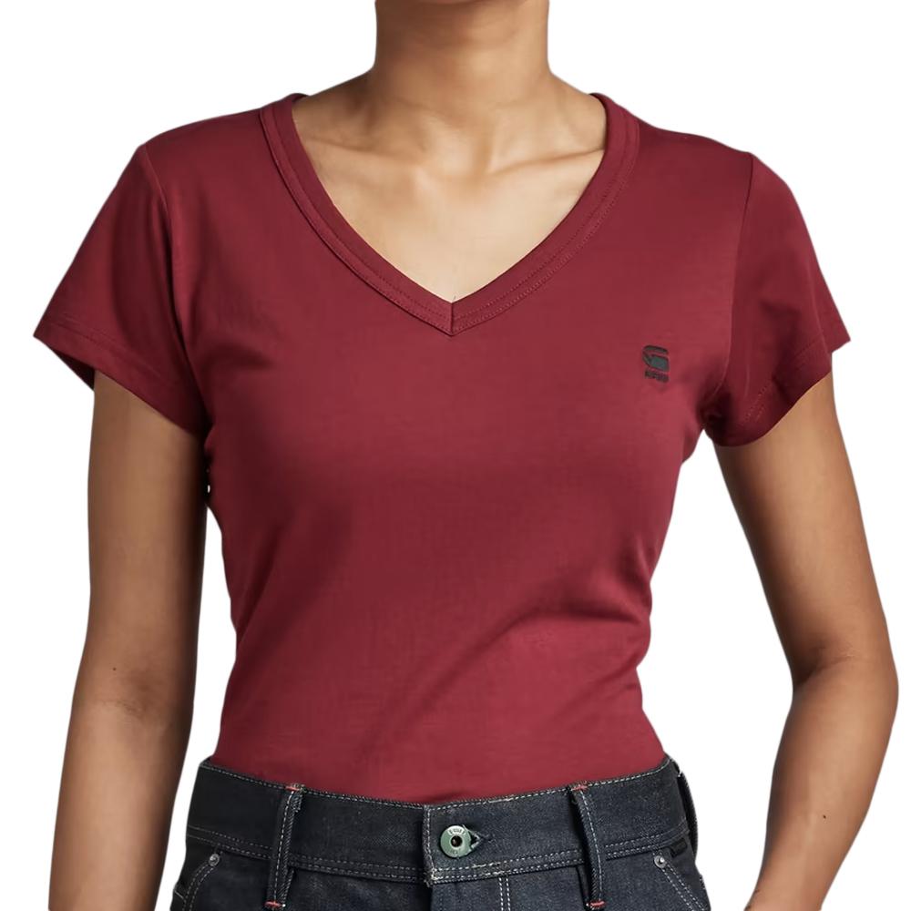Damen-T-Shirt Bordeaux von G-Star Raw Eyben D21314 günstig