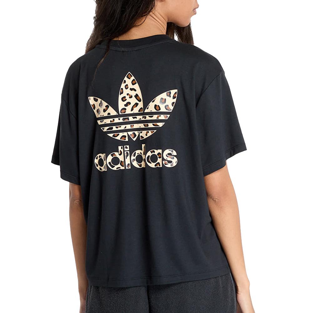 Camiseta Adidas Trefoil Negra, Mujer ver 2
