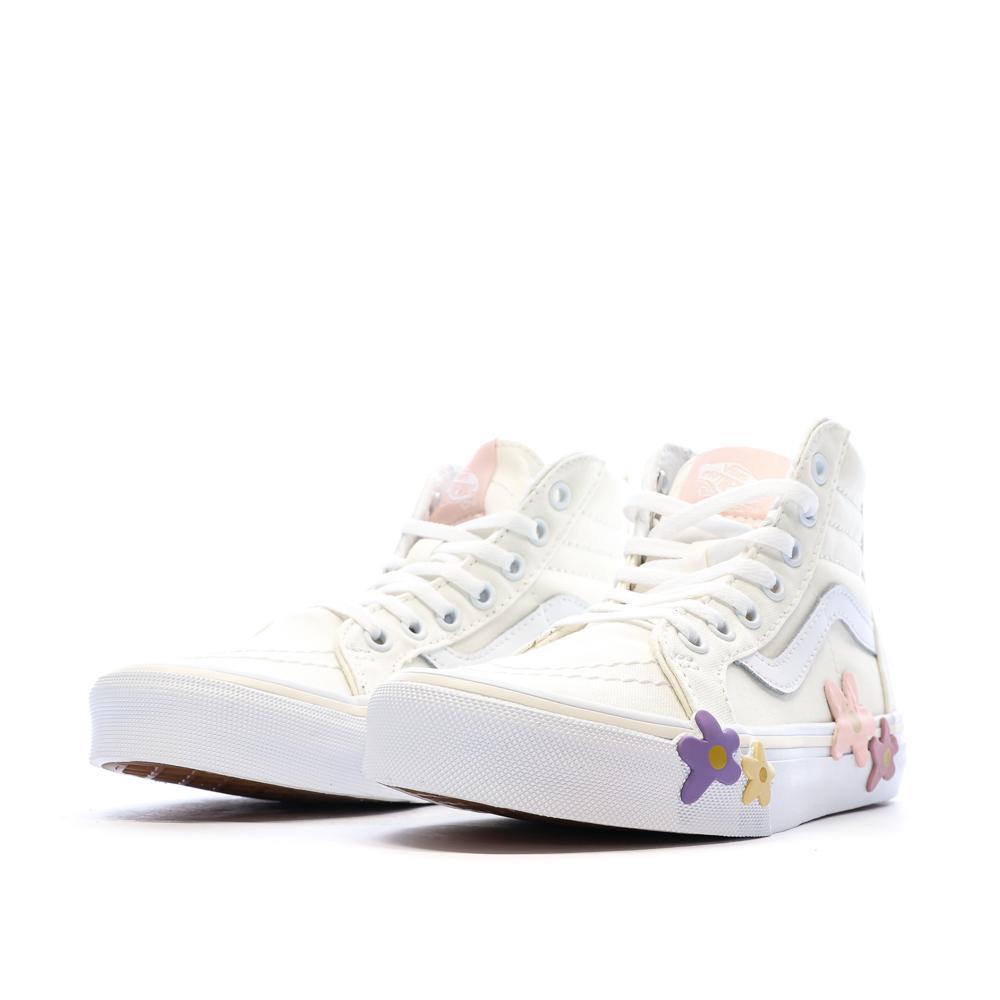 Zapatillas niña beige Vans Flower ver 6