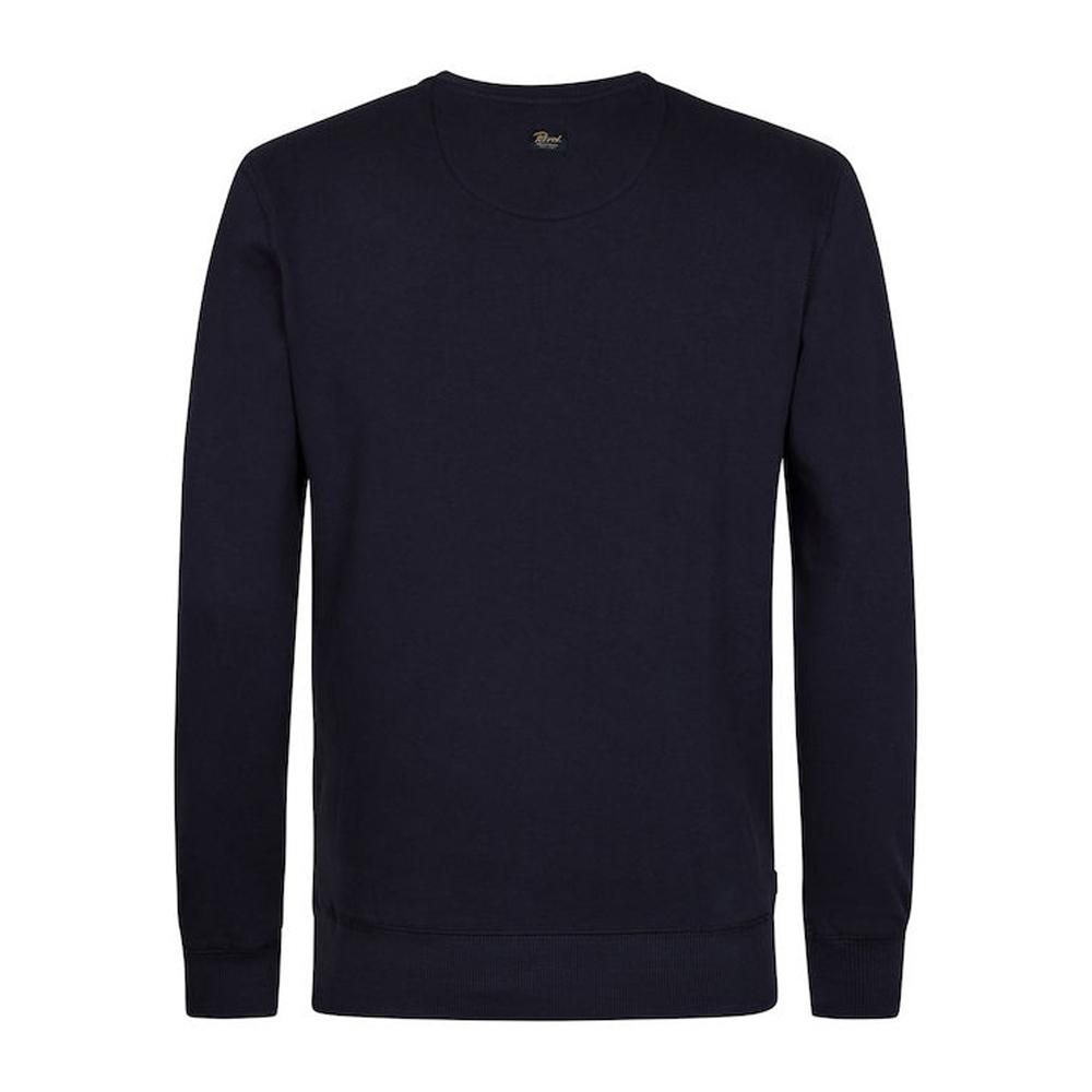Sweat Noir/Ecru Homme Petrol Industries Neck vue 2