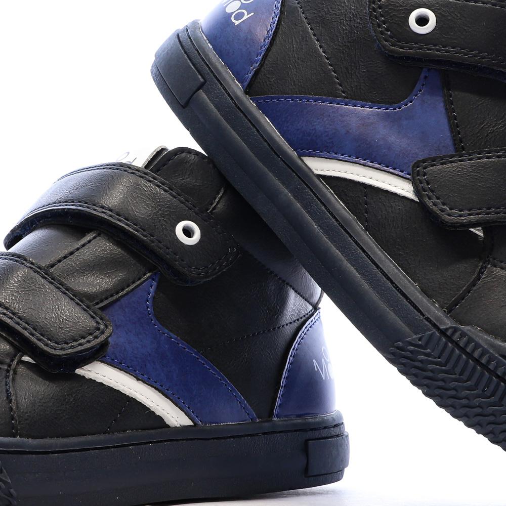 MOD8 Tifun Black/Blue Boy's Sneakers 916380 Photo of the Espace des Marques %store% store - view of %key%