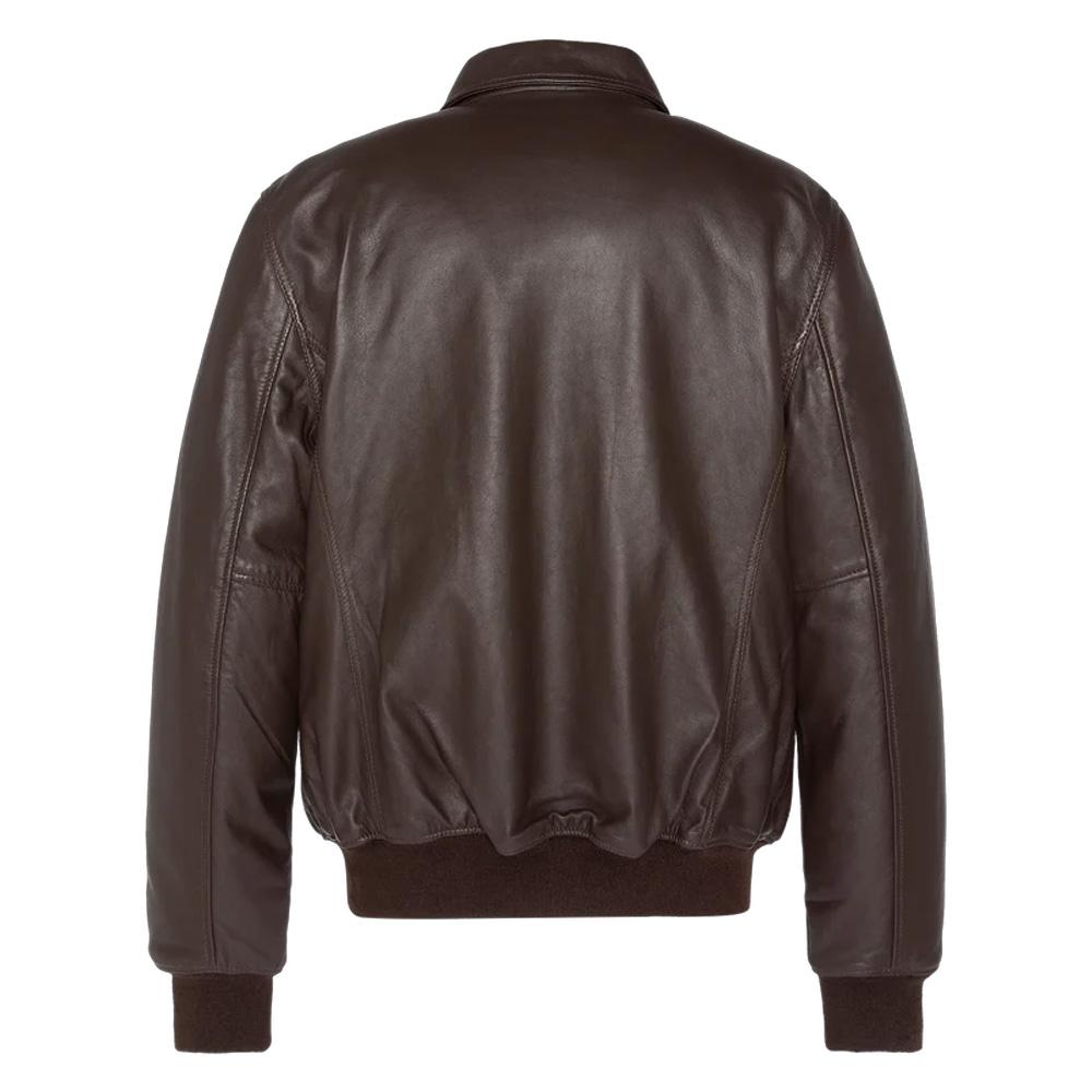 Schott LCJET Men's Brown Leather Jacket Photo of the Espace des Marques %store% store - view of %key%