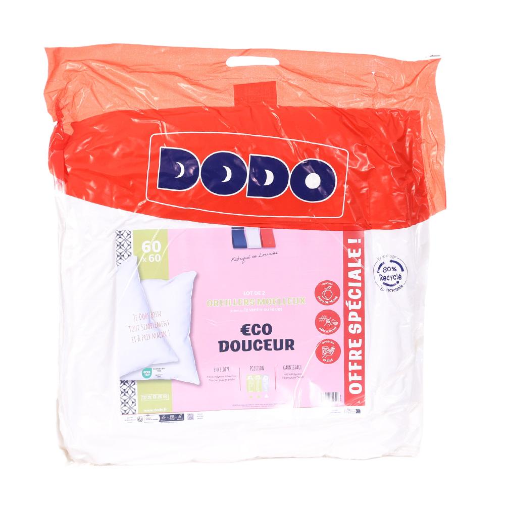 X2 White Dodo Soft Pillows 60x60 cm affordable
