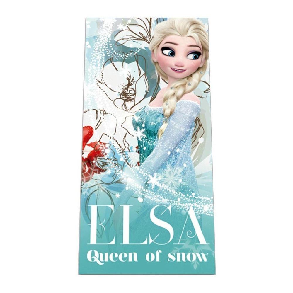 Toalla Sport Zone rosa/azul de niña The Snow Queen barato
