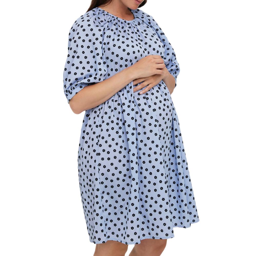 Robe de Grossesse Bleu Femme Vero Moda Marternity Meva pas cher