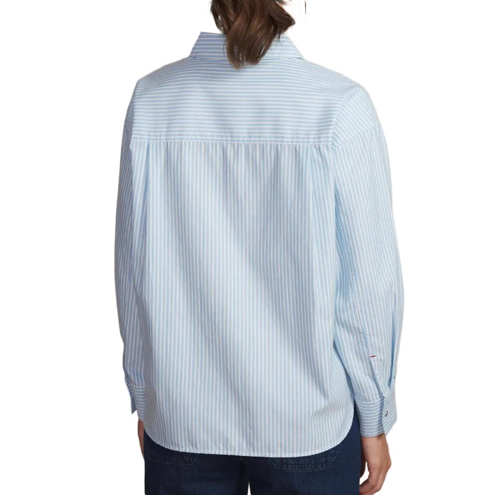 TBS Oxygene Women’s Blue Striped Shirt Photo of the Espace des Marques %store% store - view of %key%