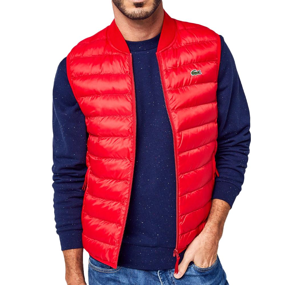 Ärmellose Daunenjacke Rot Herren Lacoste BH0537 günstig