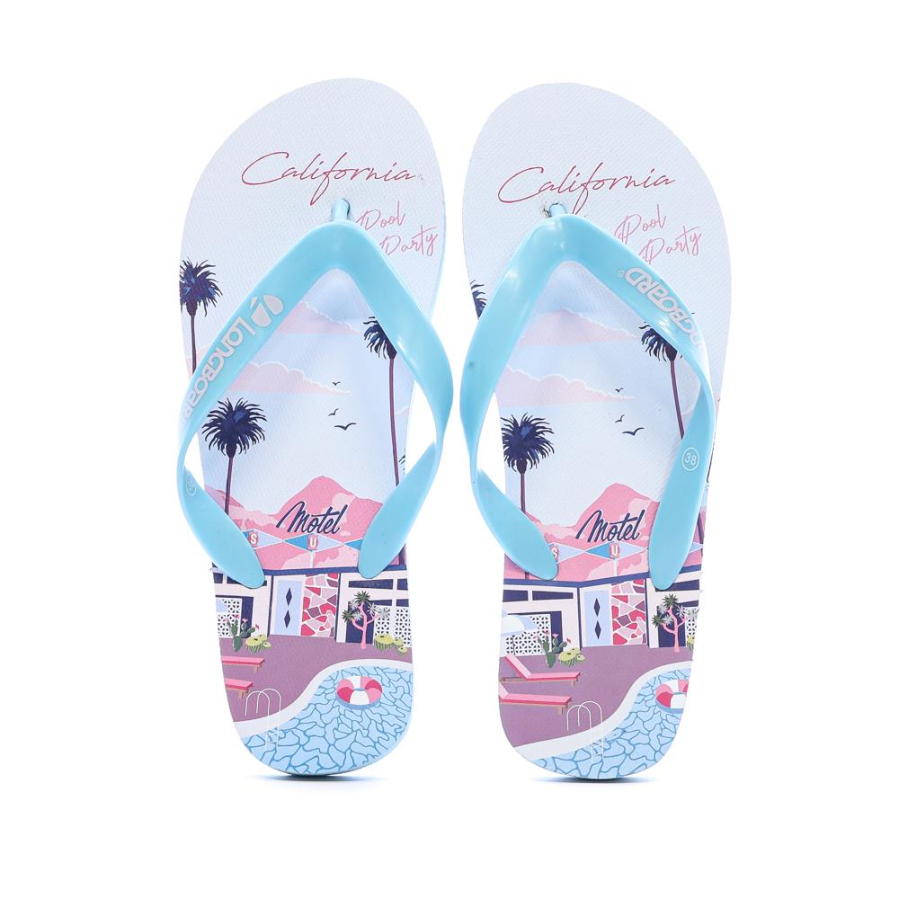 Chanclas azul/rosa para mujer Longboard Calasi T1 ver 3
