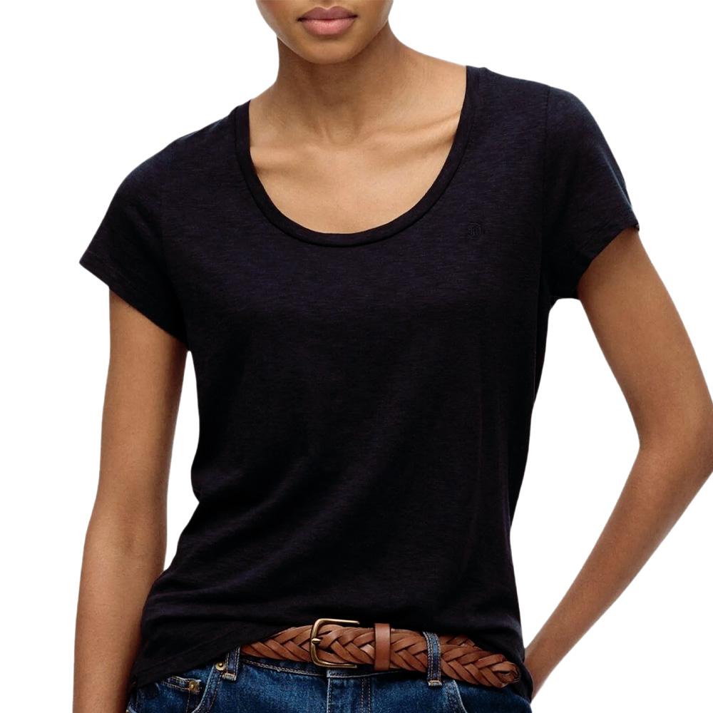 T-shirt Noir Femme Superdry Studios Scoop pas cher