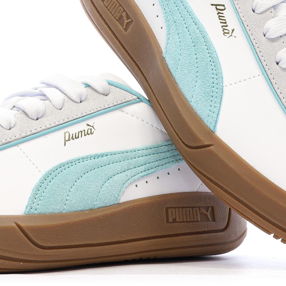 Baskets Blanches/Turquoise Femme Puma Club Klassika vue 7