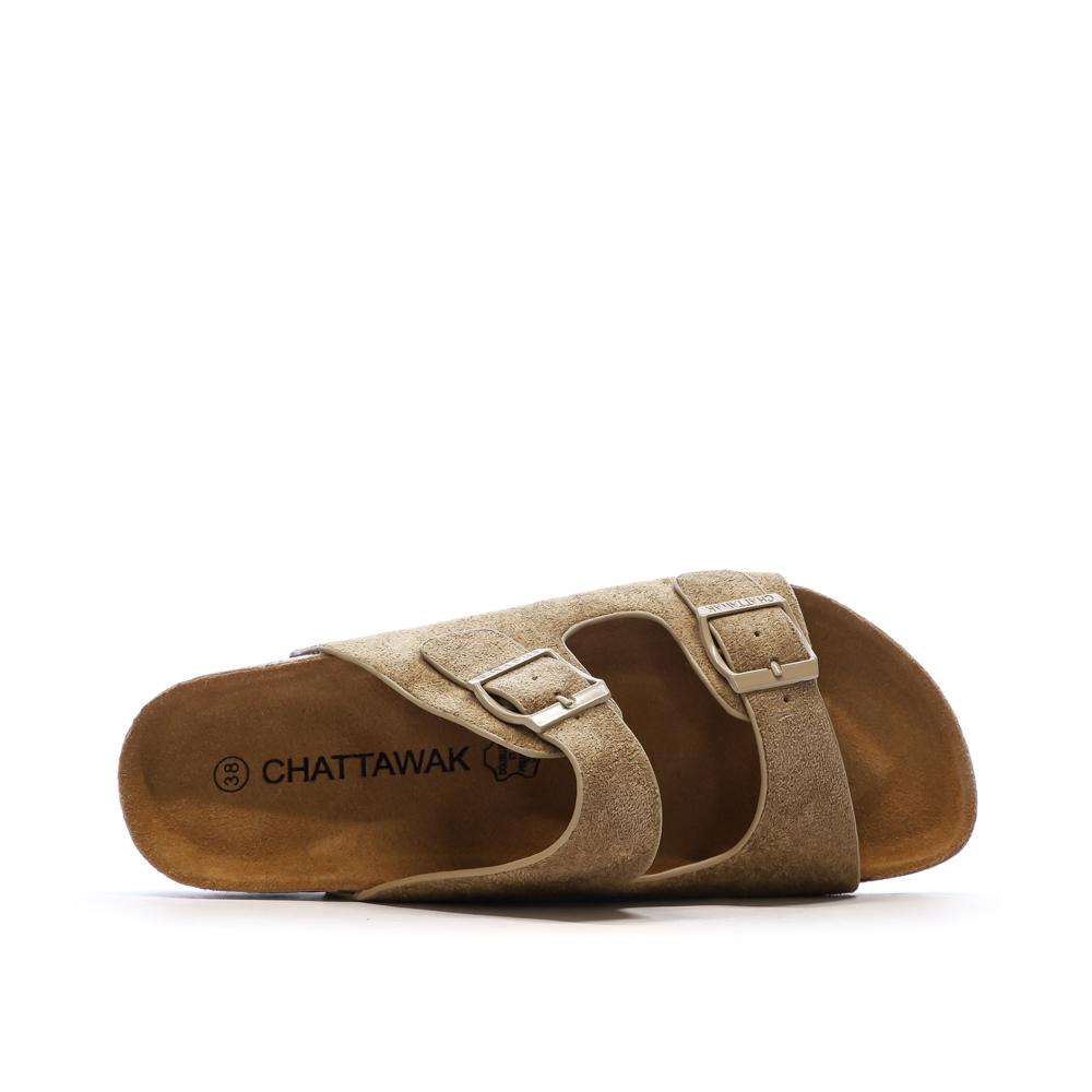 Sandales Beige Femme Chattawak Orphée vue 4