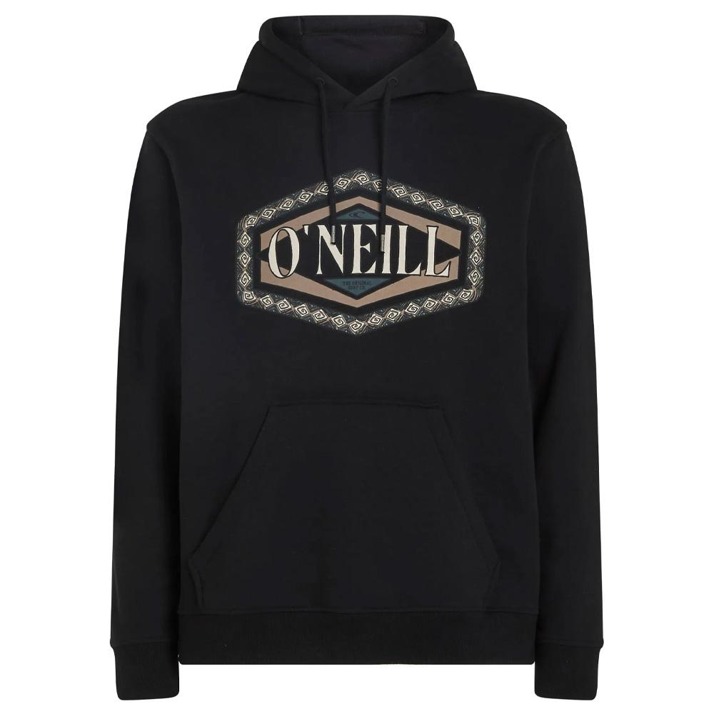 Sudadera negra para niño O'Neill con estampado en la parte delantera ver 2