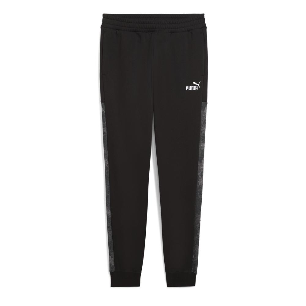 Puma Men’s Black Camo Jogging Trousers affordable