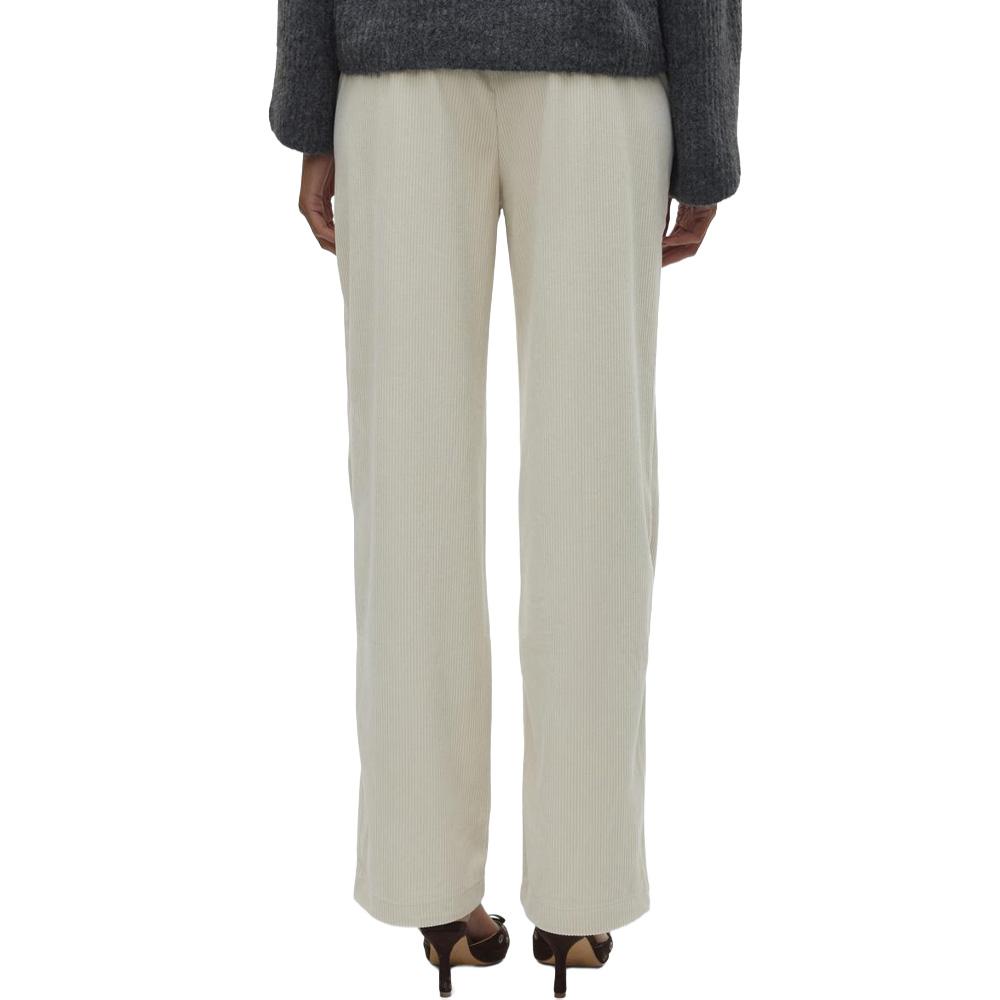 Beigefarbene, locker sitzende Damenhose „Nora“ von Vero Moda Ansicht 2