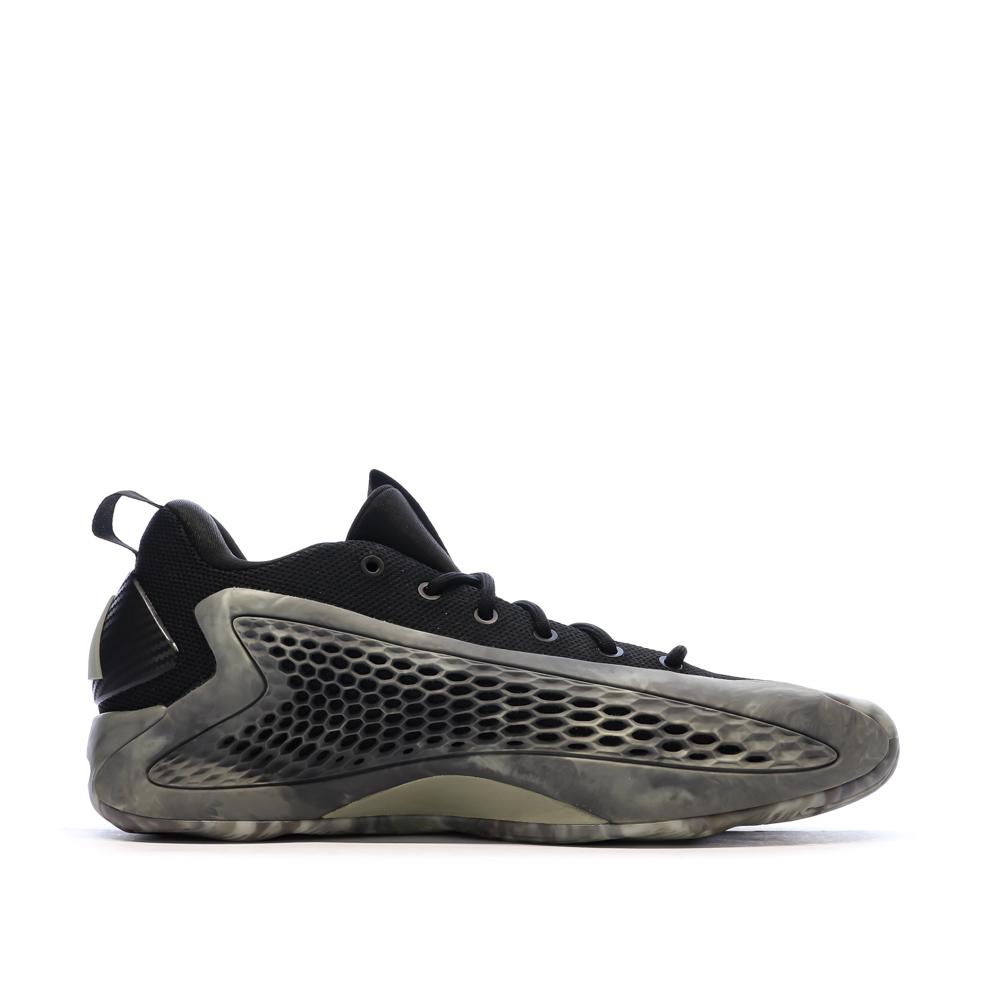 Adidas Anthony Edwards 1 Low Basketballschuhe für Herren, schwarz/grau Ansicht 2
