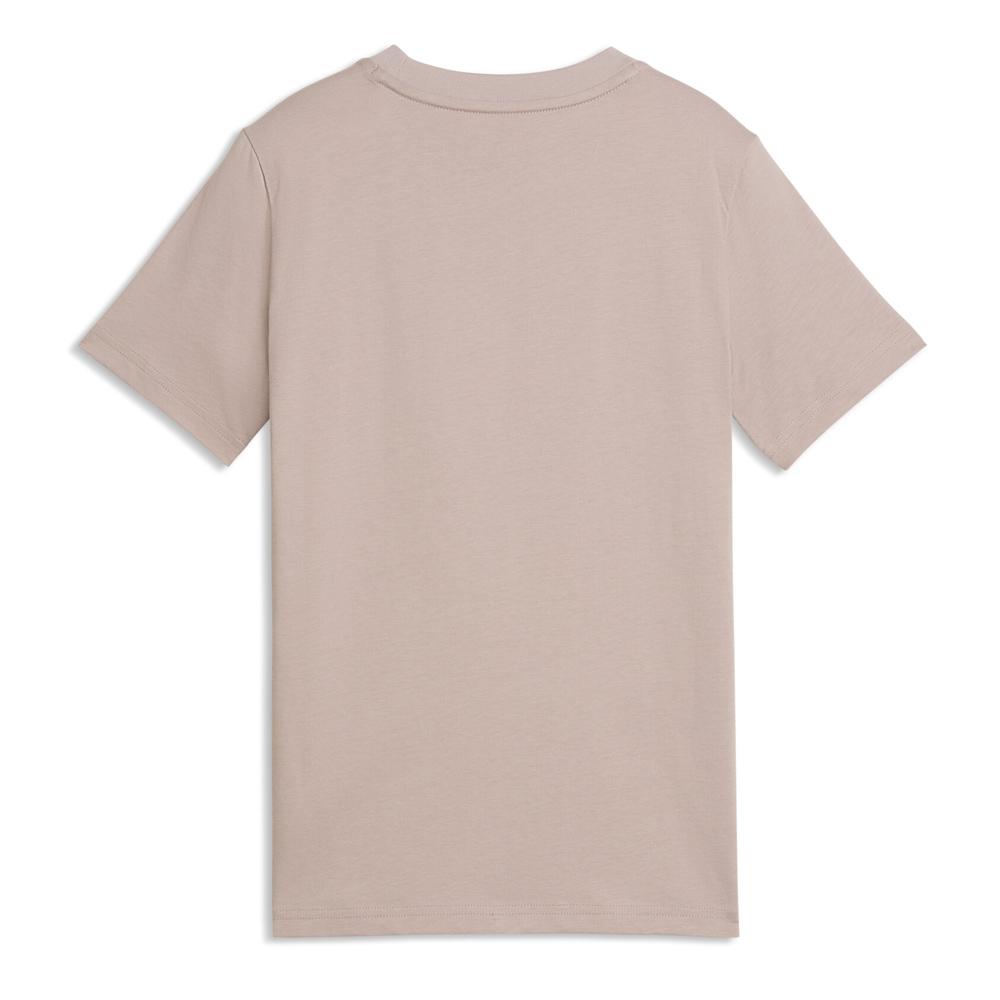 Camiseta malva para niña de Puma con el gato centrado ver 2