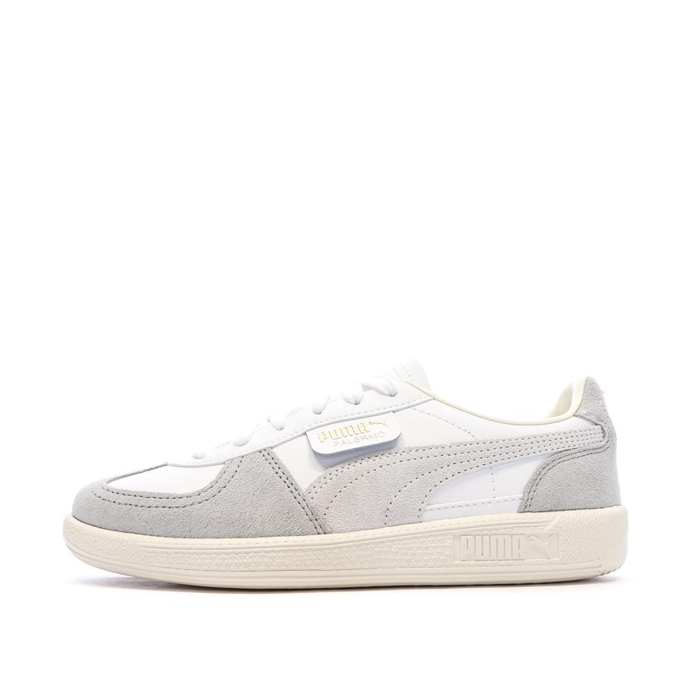 Weiß/graue Puma Palermo Moda Vintage Sneaker für Mädchen günstig
