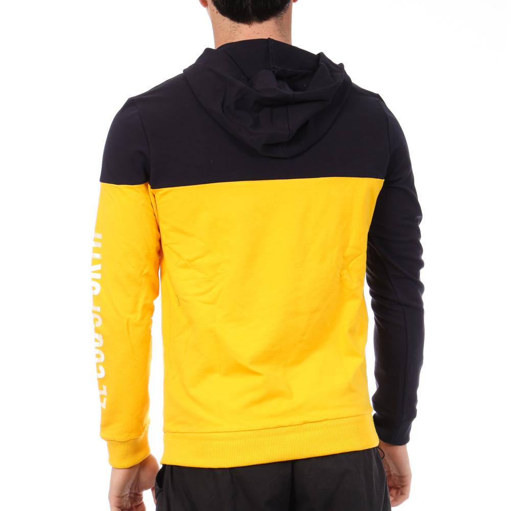 Men's navy/yellow sweatshirt Le Coq Sportif Captain Photo of the Espace des Marques %store% store - view of %key%