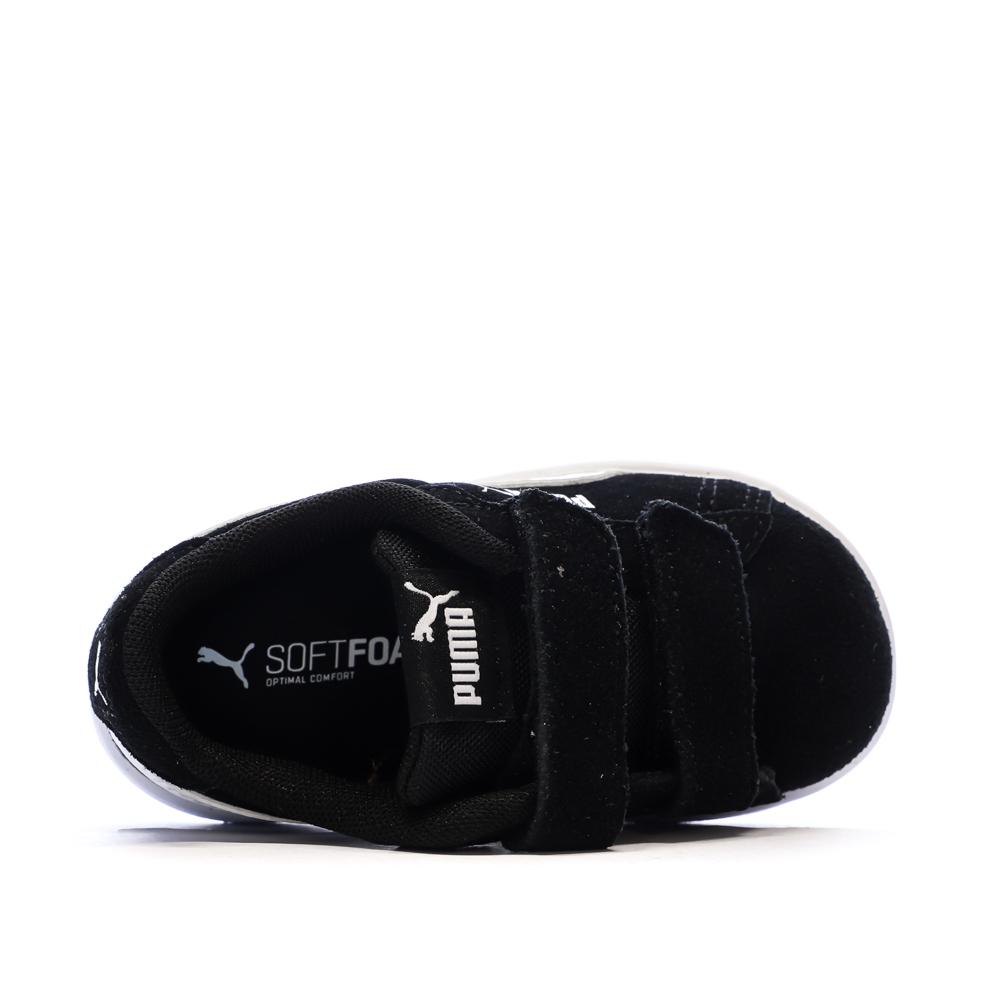 Puma Smash 3.0 Boys’ Black/White Trainers Photo of the Espace des Marques %store% store - view of %key%