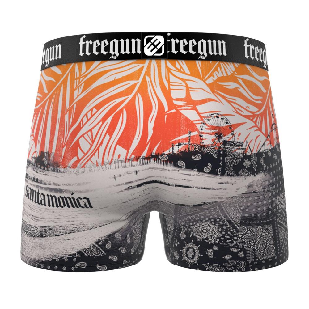 Bóxer gris/naranja para niño de Freegun Santa Monica ver 2