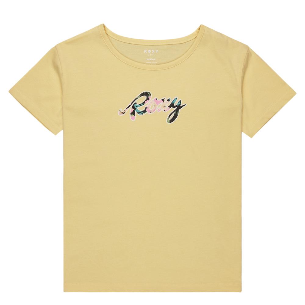 Camiseta Roxy Day and Night amarilla de niña barato
