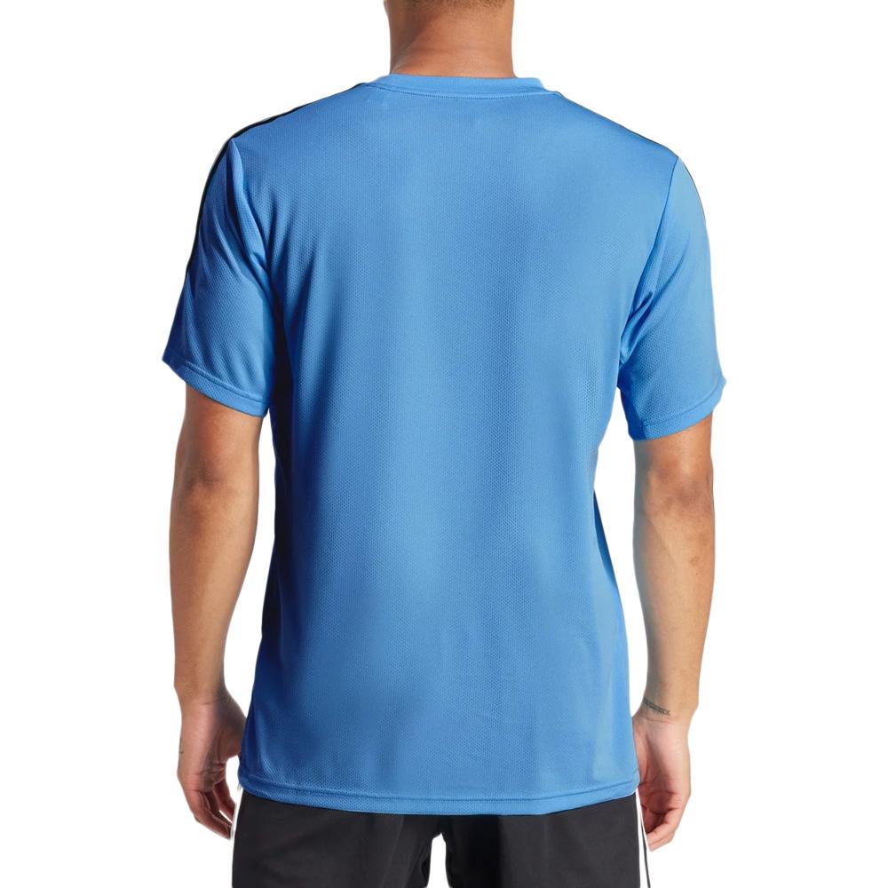T-Shirt de sport Bleu/Noir Homme Adidas Base vue 2