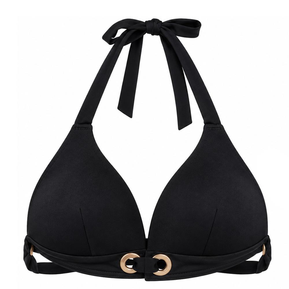 Top de bañador negro para mujer Grain de Sable Line barato