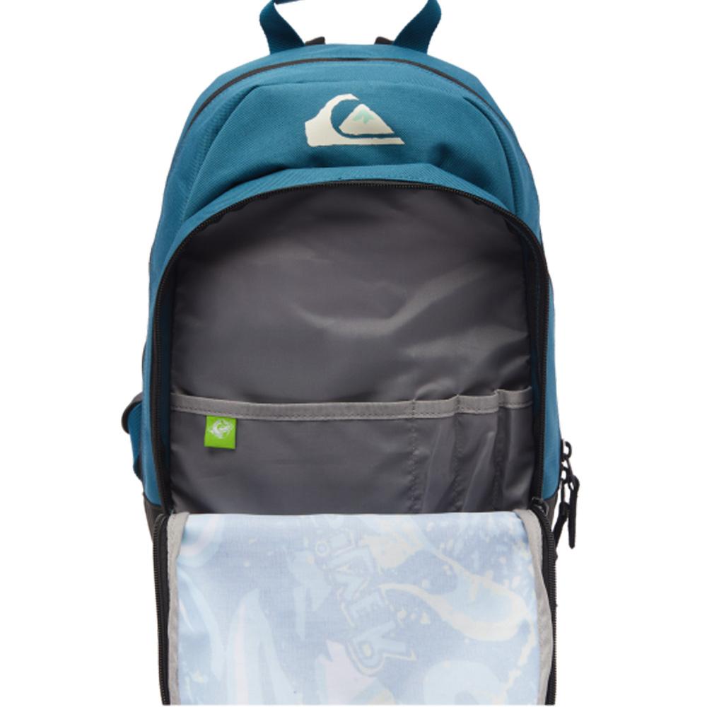 Mochila azul para niño Quiksilver Chompine ver 2