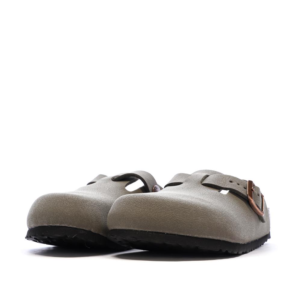 Sabots Marron Enfant Birkenstock Boston vue 6