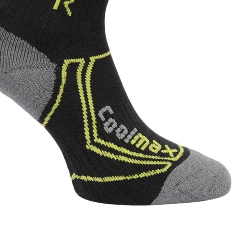 Pares de calcetines negros/grises/verdes para hombre Regatta, calcetines Coolmax ver 2
