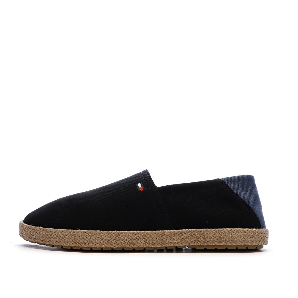 Espadrillas negras/azules para hombre Tommy Hilfiger Core barato