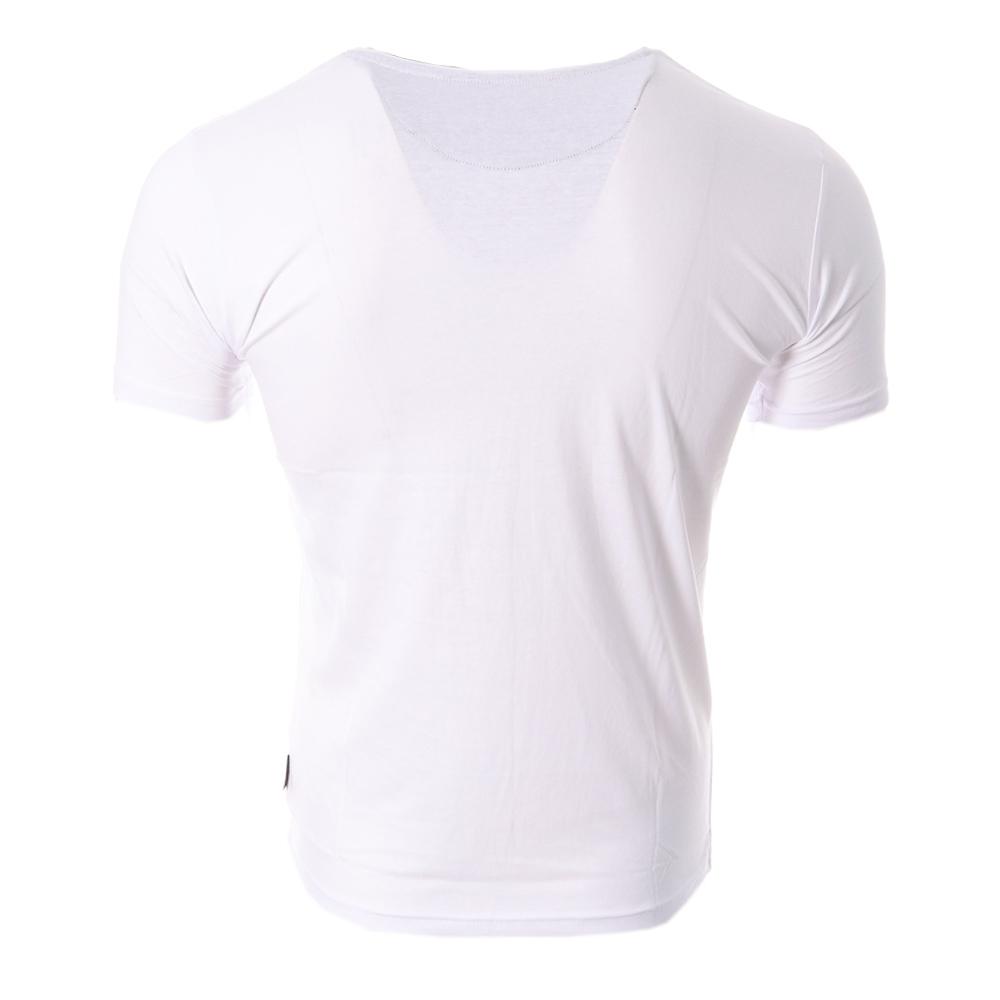 T-Shirt Weiß Mann Das Haus Blaggio MORO Ansicht 2