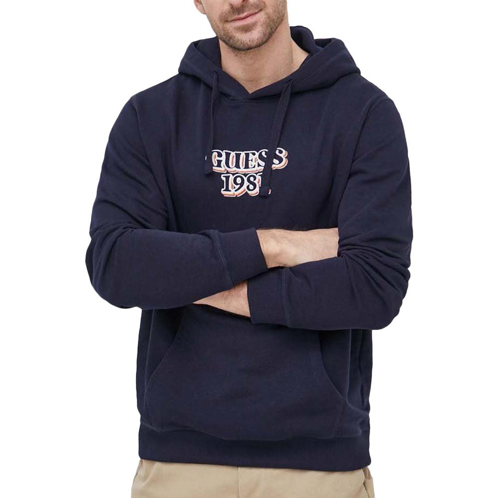 Herren Guess Embro Marine Kapuzenpullover günstig