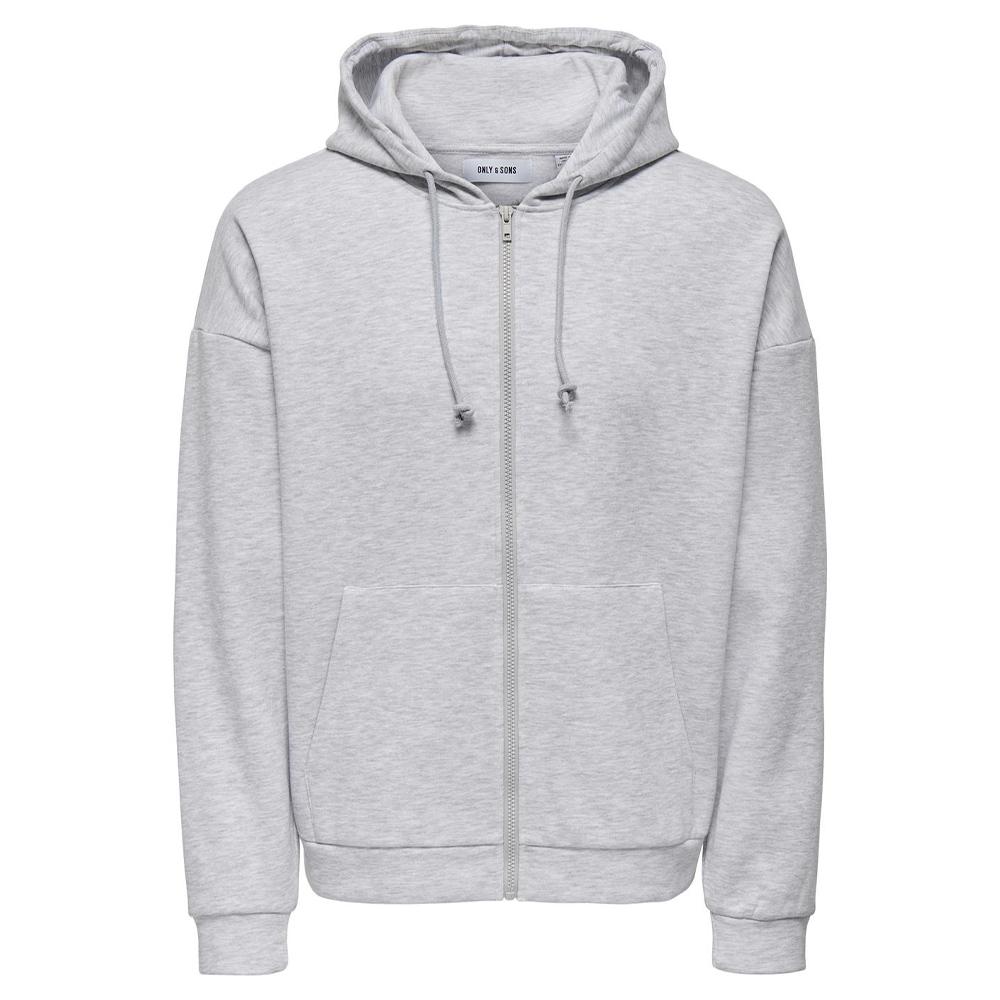 Sudadera con cremallera Only &amp; Sons Chase Gris, Hombre barato