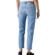 Jean 501 Bleu Clair Femme Levi's Original Cropped Indigo vue 2
