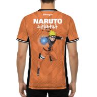 Orangefarbenes Mikrofaser-T-Shirt für Männer Freegun Naruto Shippuden Ansicht 2