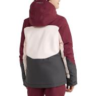 Veste de ski junior Bordeaux/Rose/Gris Fille O'Neill Carbonite vue 2