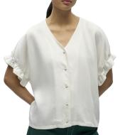 Blouse fluide blanche femme Vero Moda Frame pas cher